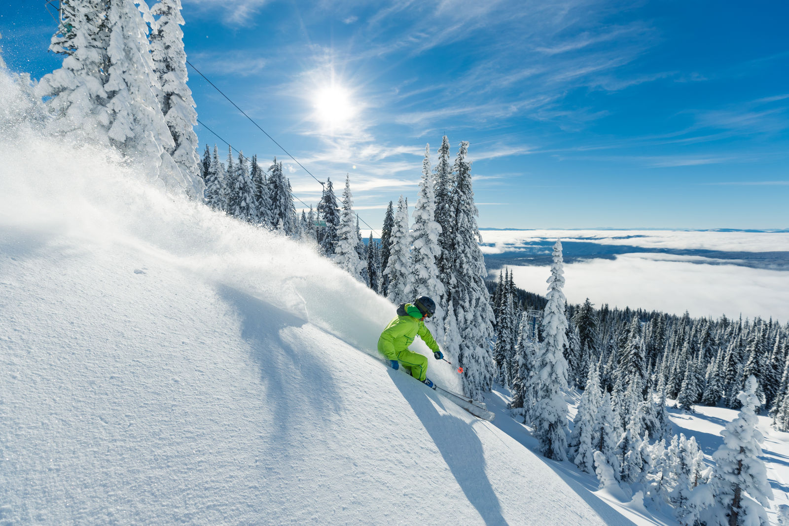When you book our Stay and Ski Package, you can enjoy a night at the Comfort Suites hotel in Kelowna and a day at Big White. Photo Credit: Geoff Holman