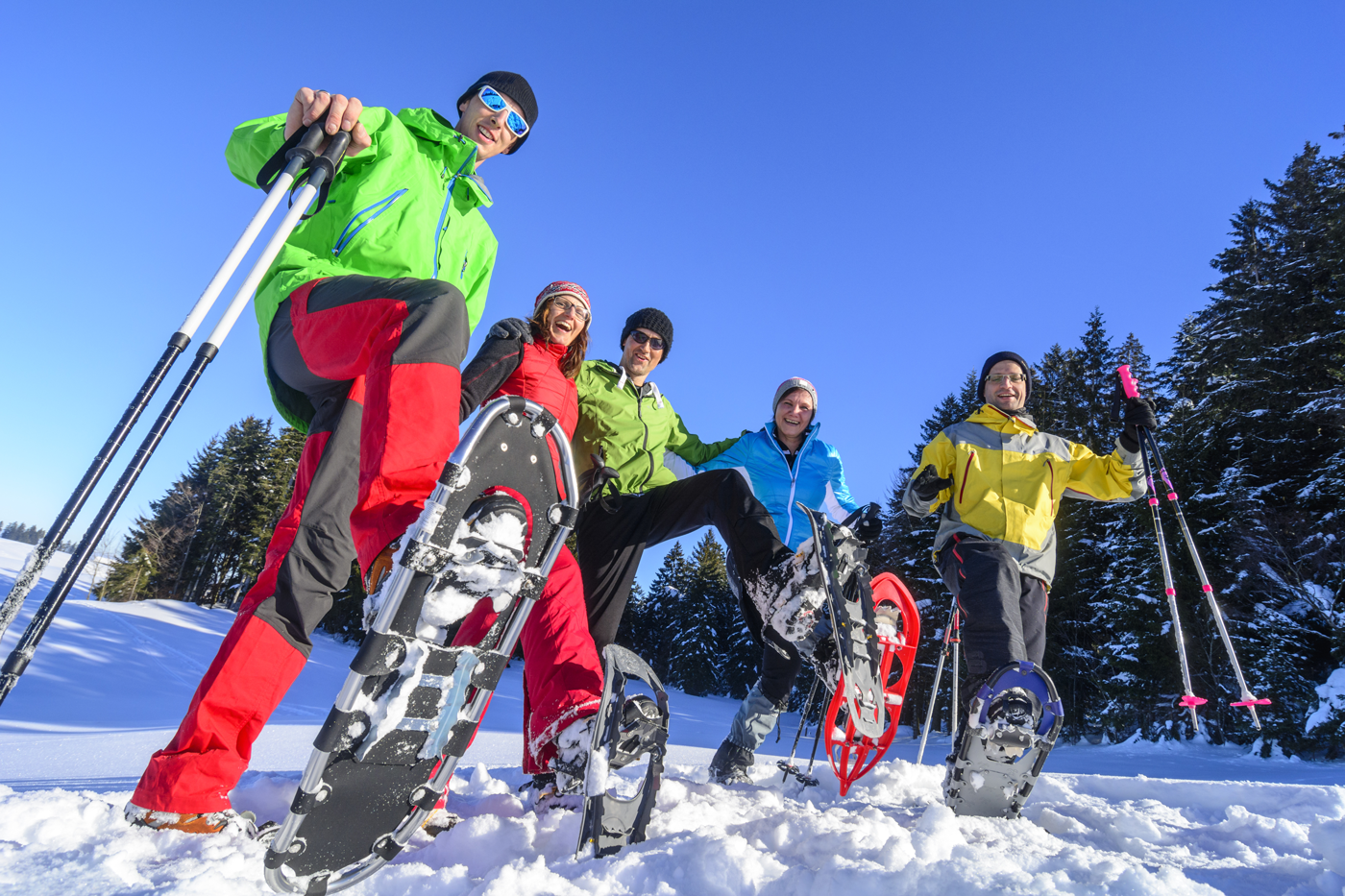 Snowshoeing is just one of the winter activities at Big White Ski Resort when you Ski and Stay at the Comfort Suites, one of the Choice hotels in Kelowna.